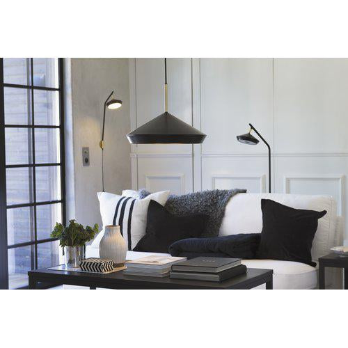 Hängelampe Metall, Pendelleuchte Weiß/Gold, Durchmesser 45 cm