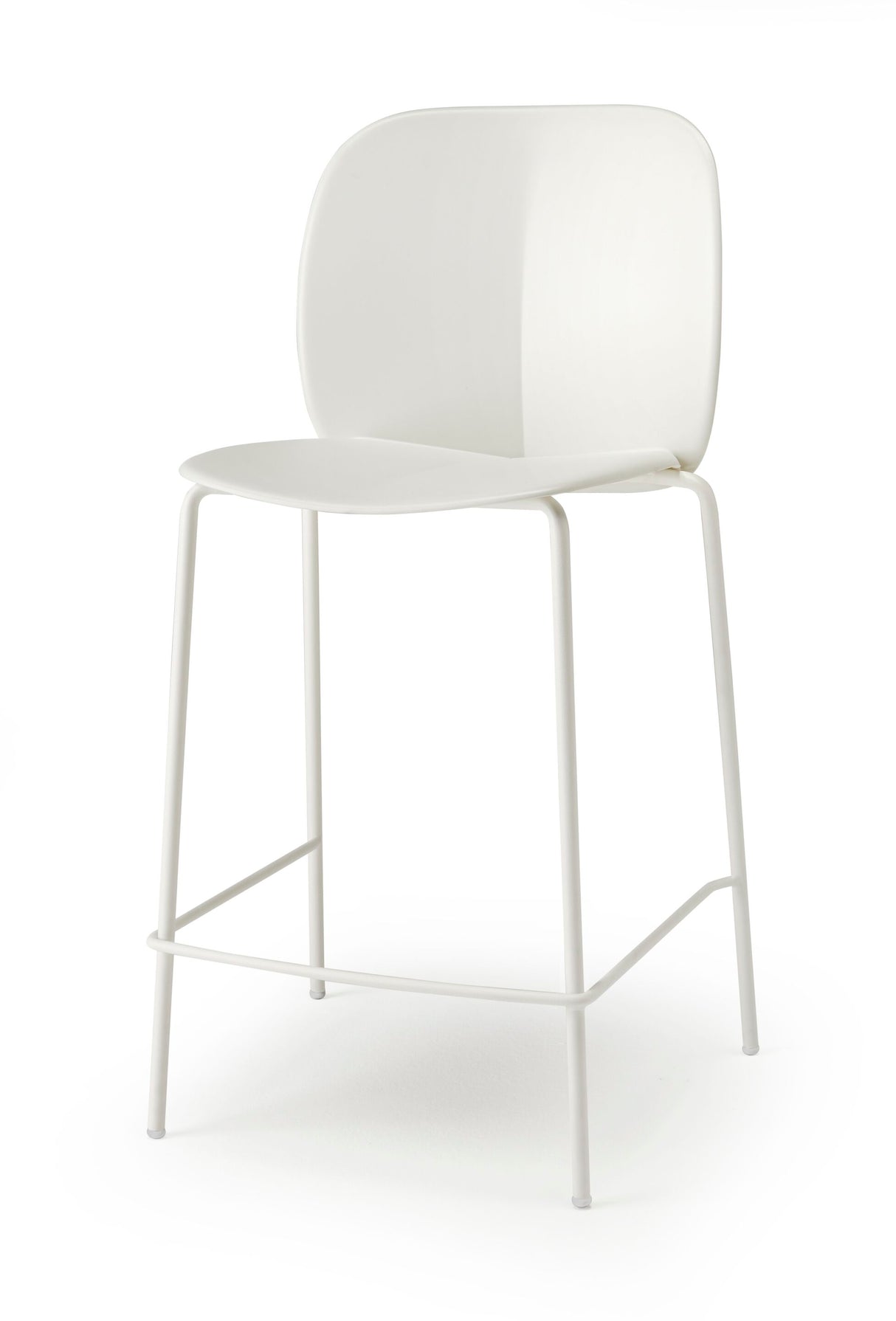 Designer bar stools, red, aluminum