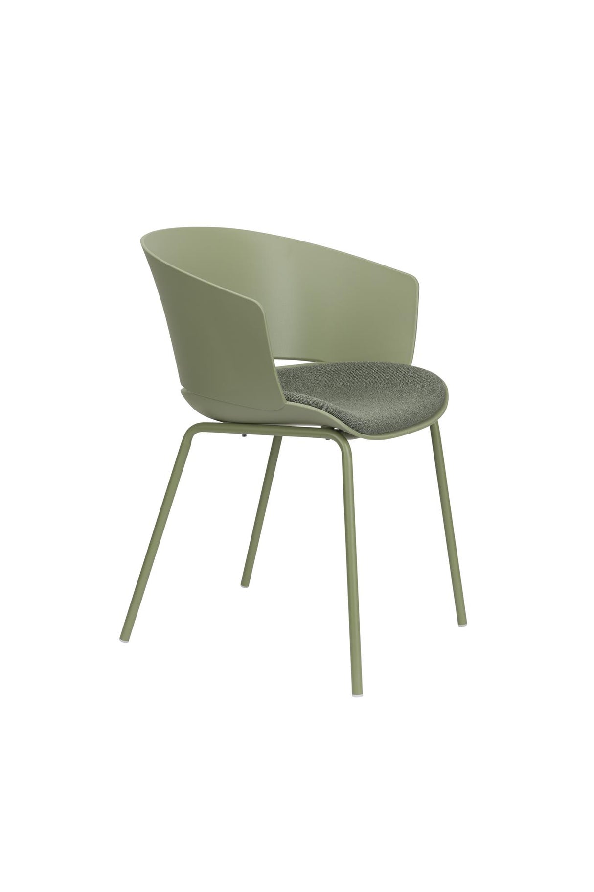 Stuhl grün Sitz gepolstert