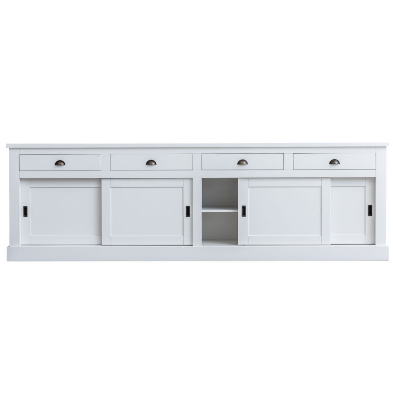 Sideboard weiß Landhausstil, Anrichte weiß Landhaus, Breite 300 cm