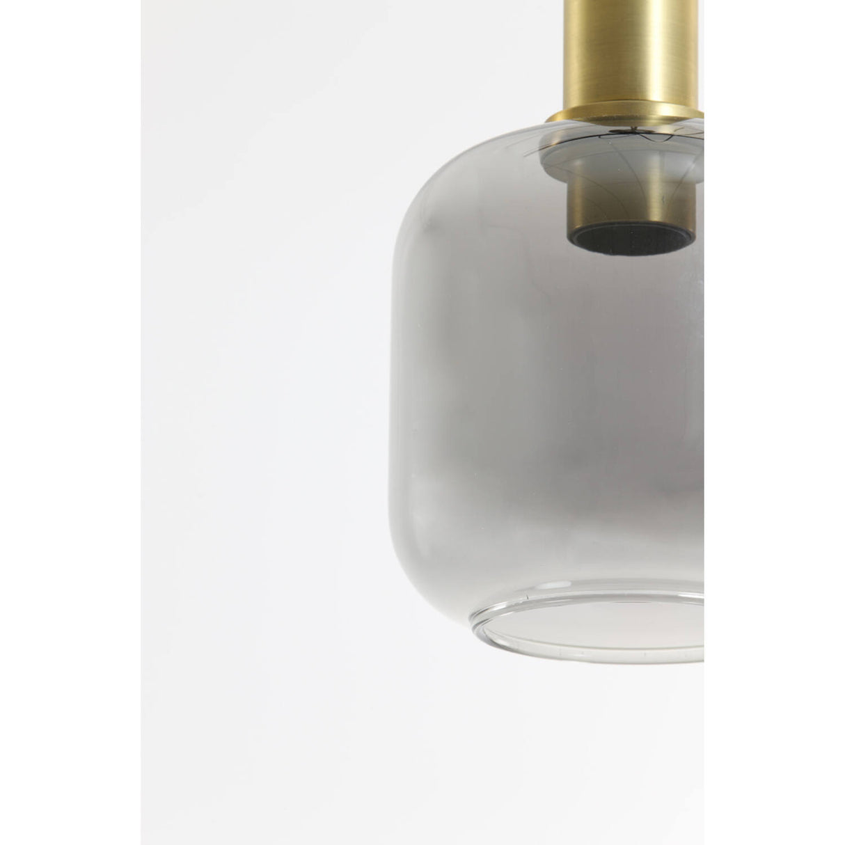 Hängeleuchte Gold-grau, Hängelampe Glas Gold, Durchmesser 21 cm