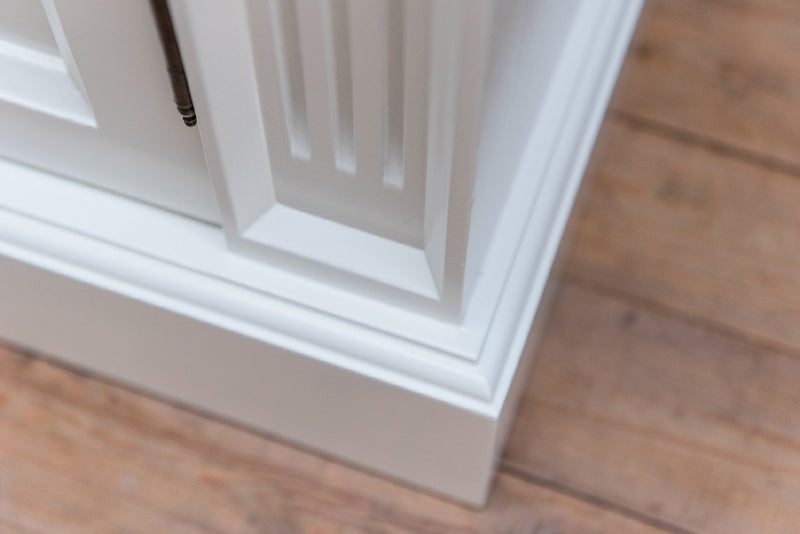 Bücherschrank schwarz Landhausstil, Schrank schwarz Landhaus, Breite 300 cm