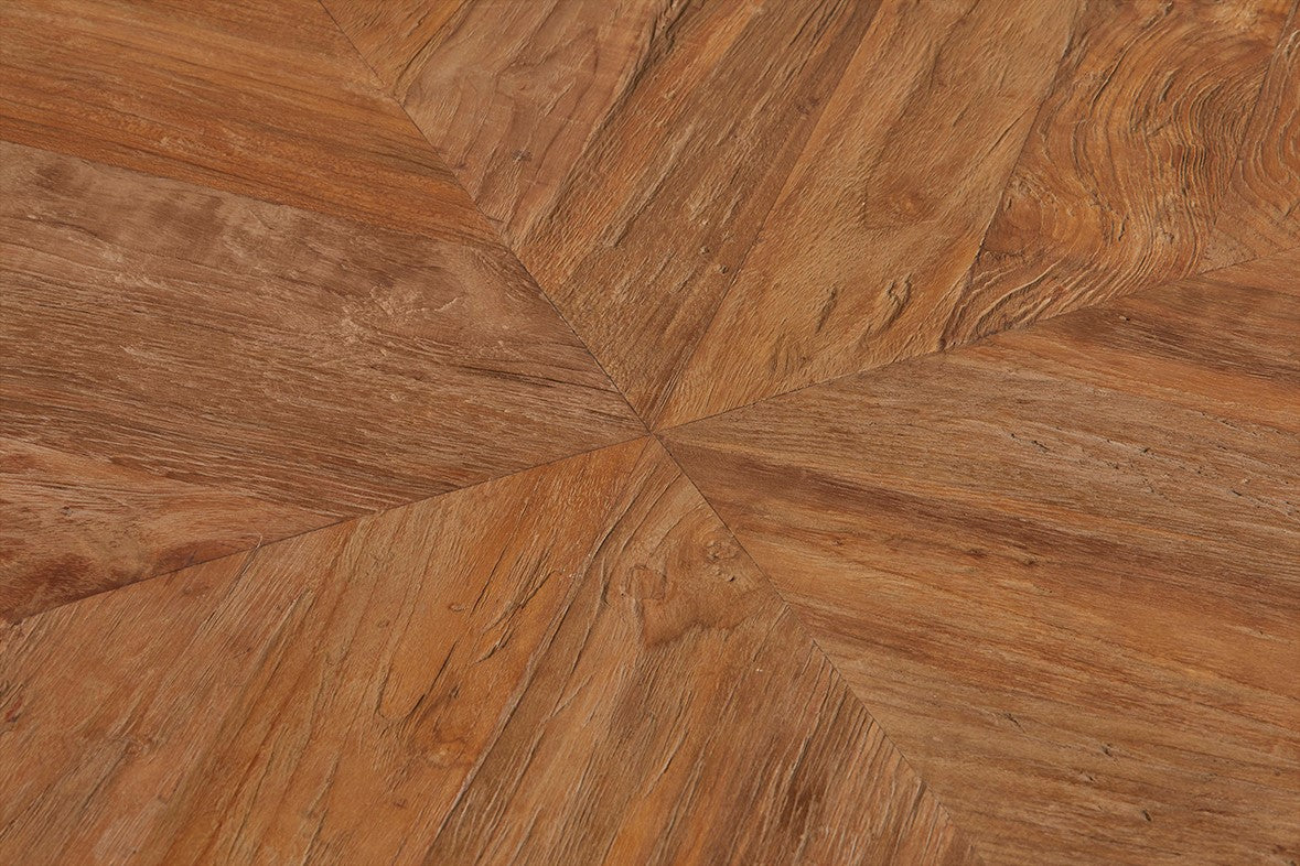 Runder Tisch Metall Gestell, Tisch rund Industriedesign, Durchmesser 140 cm