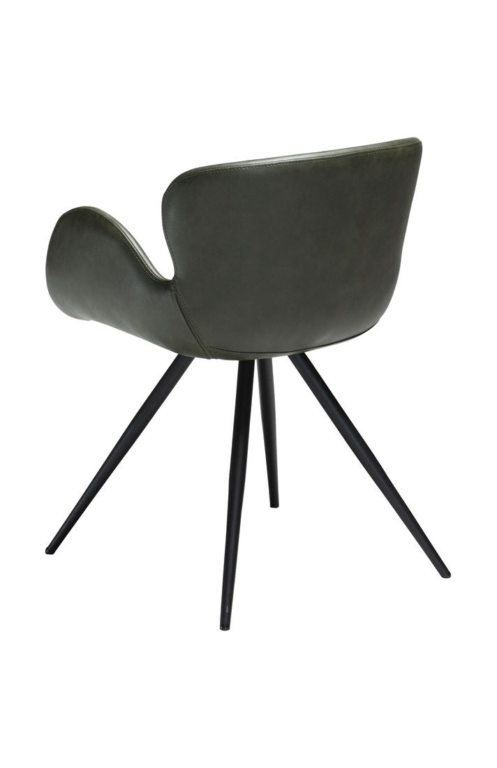 Stuhl grün, Stuhl mit Armlehne grün