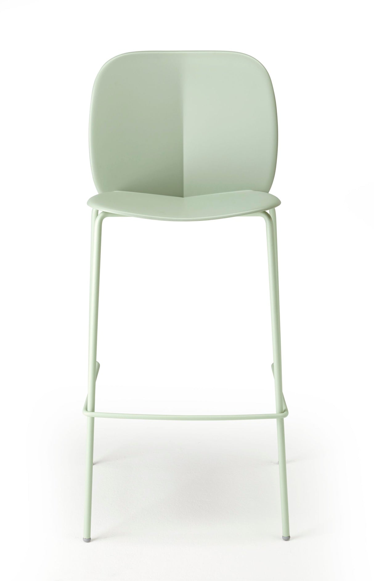 Barstuhl mint, Design Barstuhl mintgrün Metall-Gestell, Sitzhöhe 65 cm