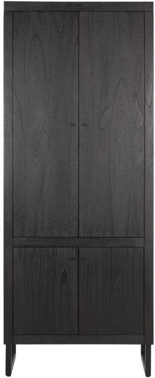 Schrank schwarz, Aktenschrank schwarz, schwarzer Schrank, Breite 80 cm