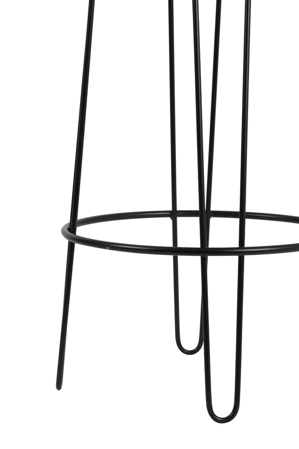 Barhocker schwarz blau, Barhocker blau, Höhe 73 cm