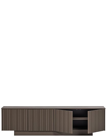 TV Schrank braun, Fernsehschrank braun, Wandhängeschrank braun, Breite 200 cm