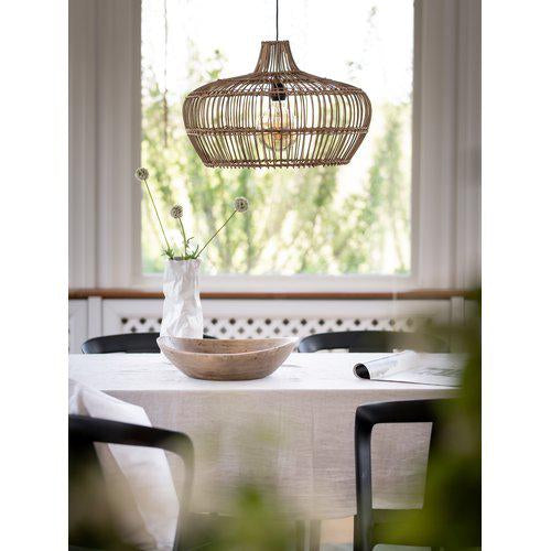 Hängelampe geflochtenes Rattan, Pendelleuchte Rattan, Durchmesser 51 cm