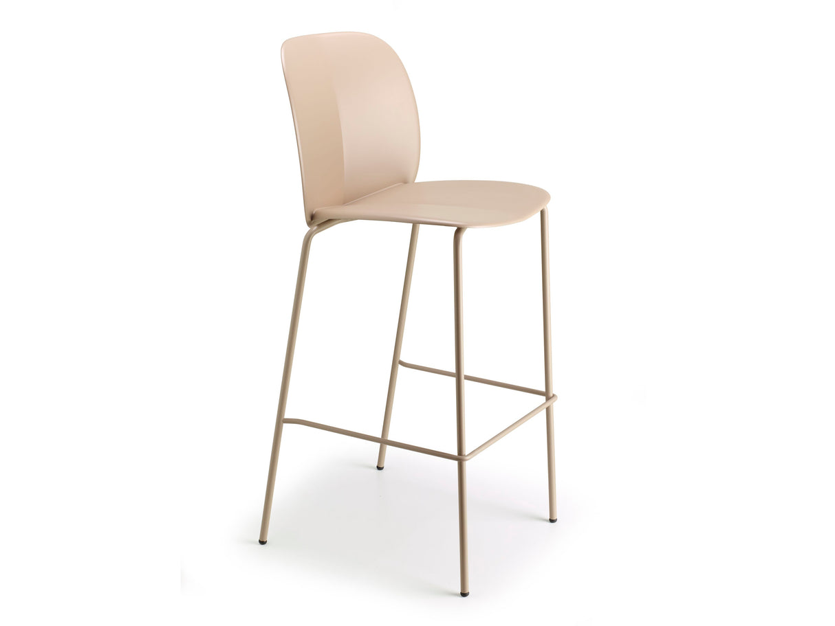 Barstuhl Farbe Karamell Design Barstuhl Karamell Metall-Gestell, Sitzhöhe 65 cm
