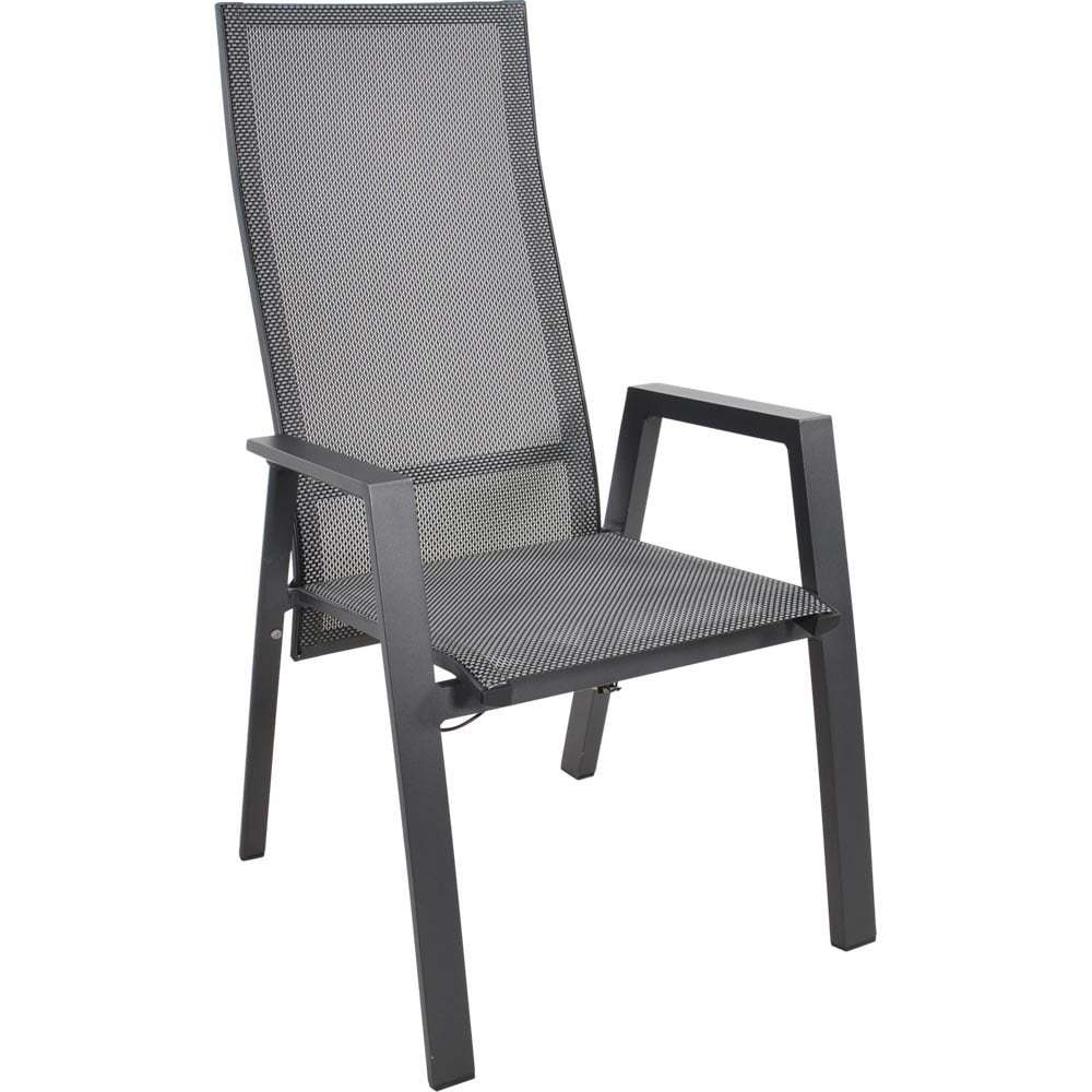 Hochlehner grau-anthrazit, Gartenstuhl grau-anthrazit