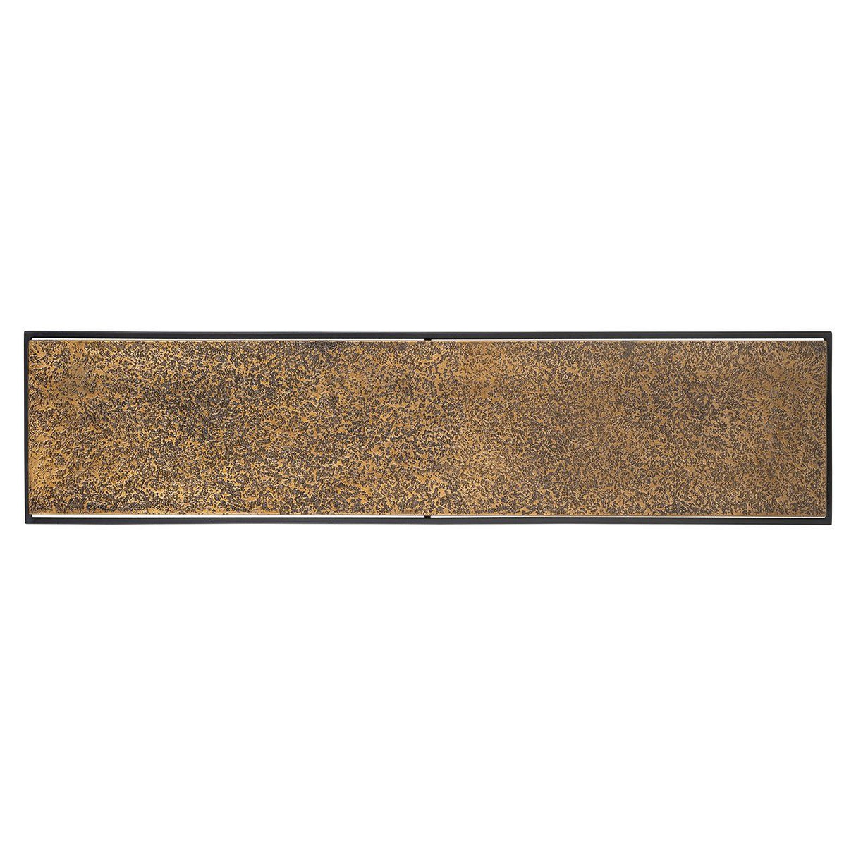Konsole Gold-Bronze Metall, Wandtisch schwarz Metall, Breite 140 cm