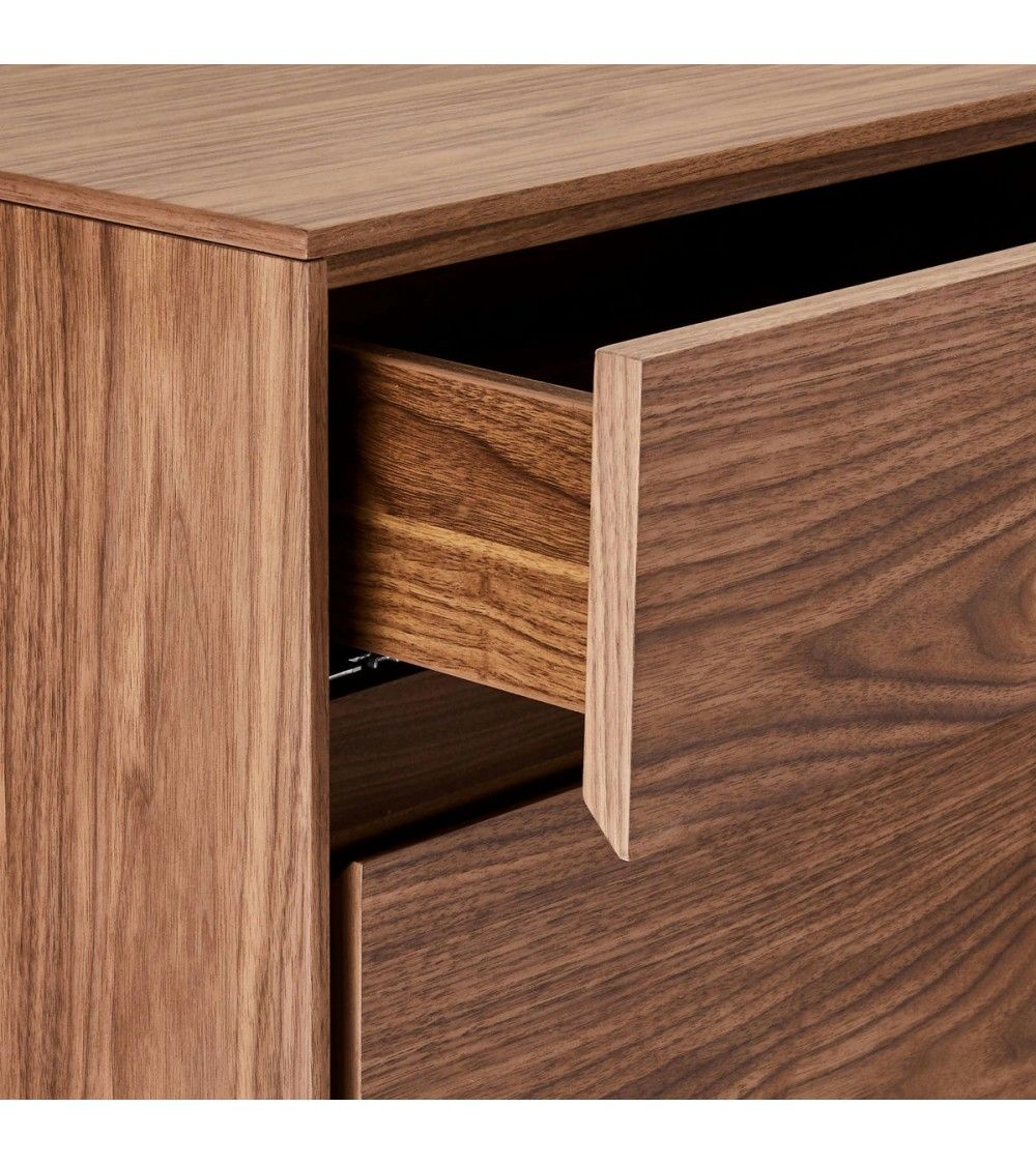 Sideboard braun-Walnuss, Anrichte braun, Breite 155 cm