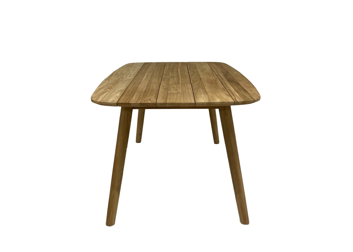 Gartentisch Teakholz Naturholz, Gartentisch outdoor Farbe Naturholz, Länge 240 cm