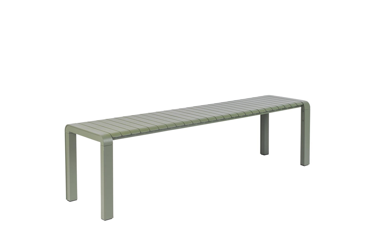 Gartenbank grün, Gartenbank Metall, Länge 175 cm