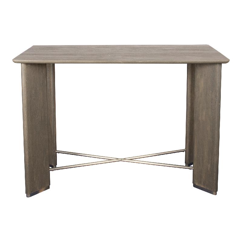 Bartisch grau, Holz-Bartisch, Höhe 94 cm