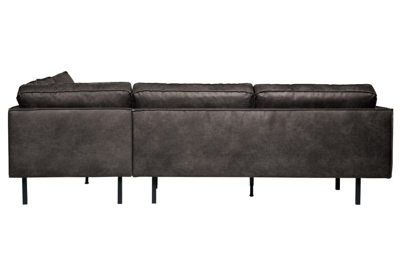 Ecksofa schwarz Ottomane rechts, Sofa schwarz, modernes Ecksofa schwarz, Breite 350 cm