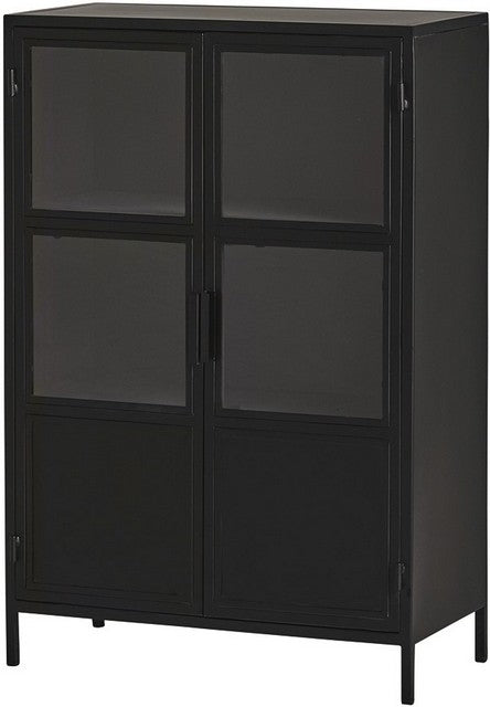 Metallschrank schwarz, Schrank schwarz Industriedesign,  Breite 80 cm