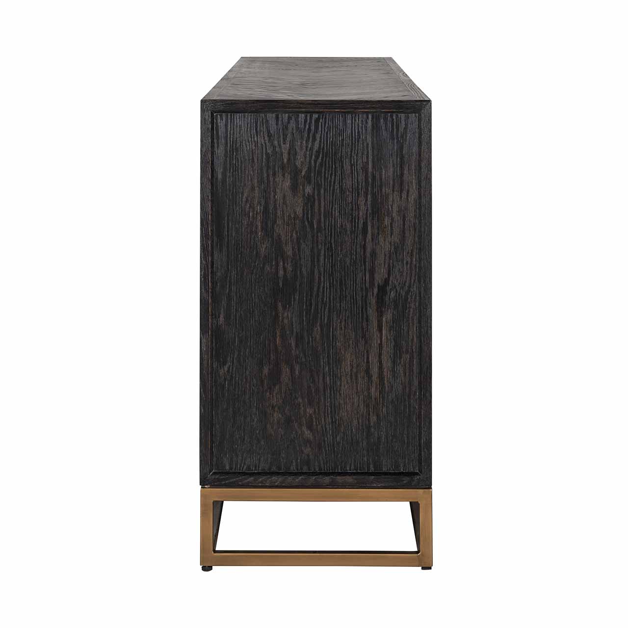 Sideboard Bronze schwarz, Anrichte Bronze-schwarz, Sideboard schwarz Gold, Breite 225 cm