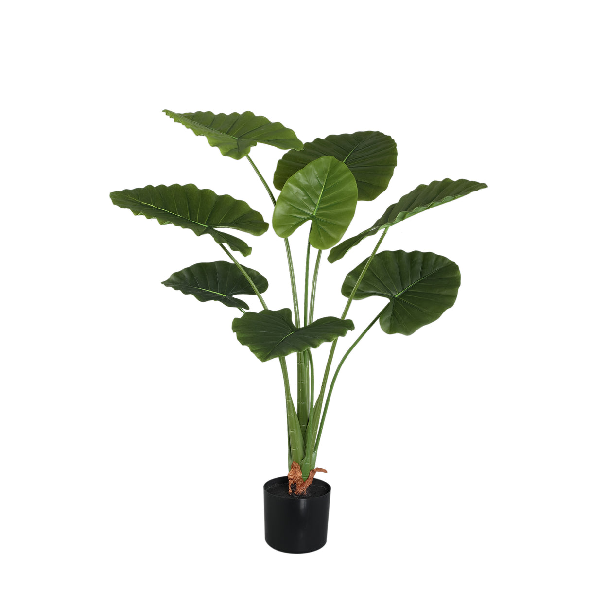 Kunstpflanze Alocasia, Deko-Kunstpflanze grün, Höhe 120 cm