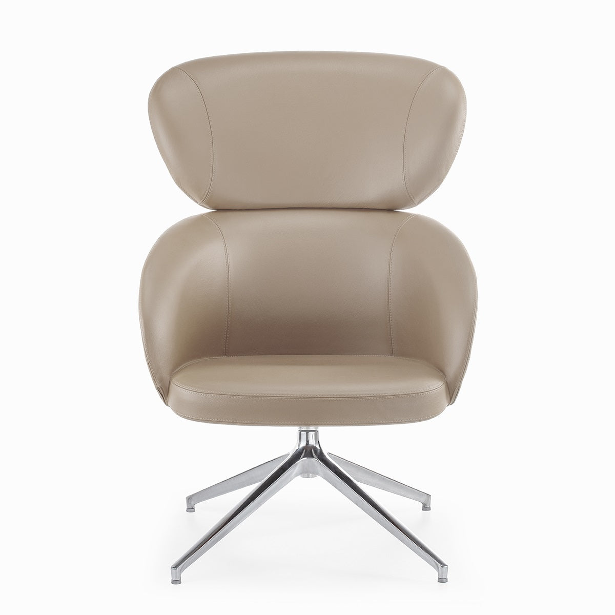 Sessel braun Leder, Lounge-Sessel braun drehbar