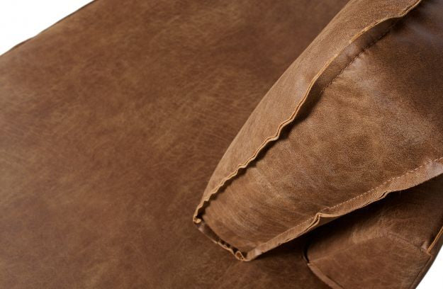 Ecksofa Ottomane rechts, Sofa cognac, modernes Ecksofa cognac, Breite 350 cm