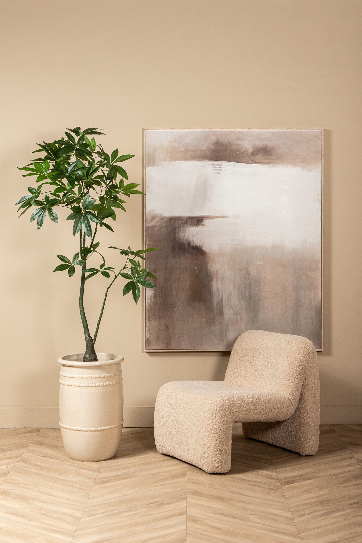 Künstlicher Baum grün, Deko-Kunstpflanze grün, Höhe 150 cm