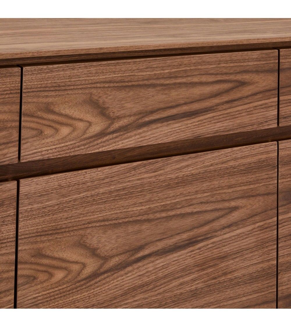 Sideboard braun-Walnuss, Anrichte braun, Breite 155 cm