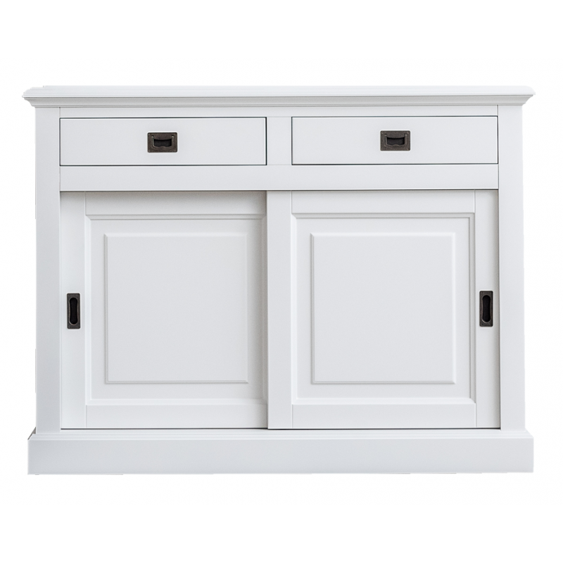 Sideboard weiß, Anrichte weiß, Breite 126 cm