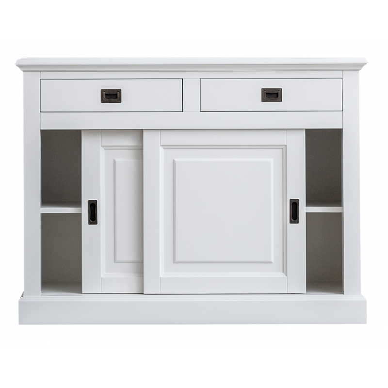 Sideboard weiß, Anrichte weiß, Breite 126 cm