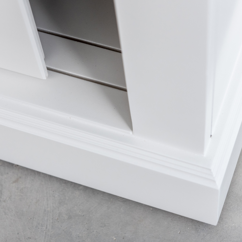 Sideboard weiß, Anrichte weiß, Breite 126 cm