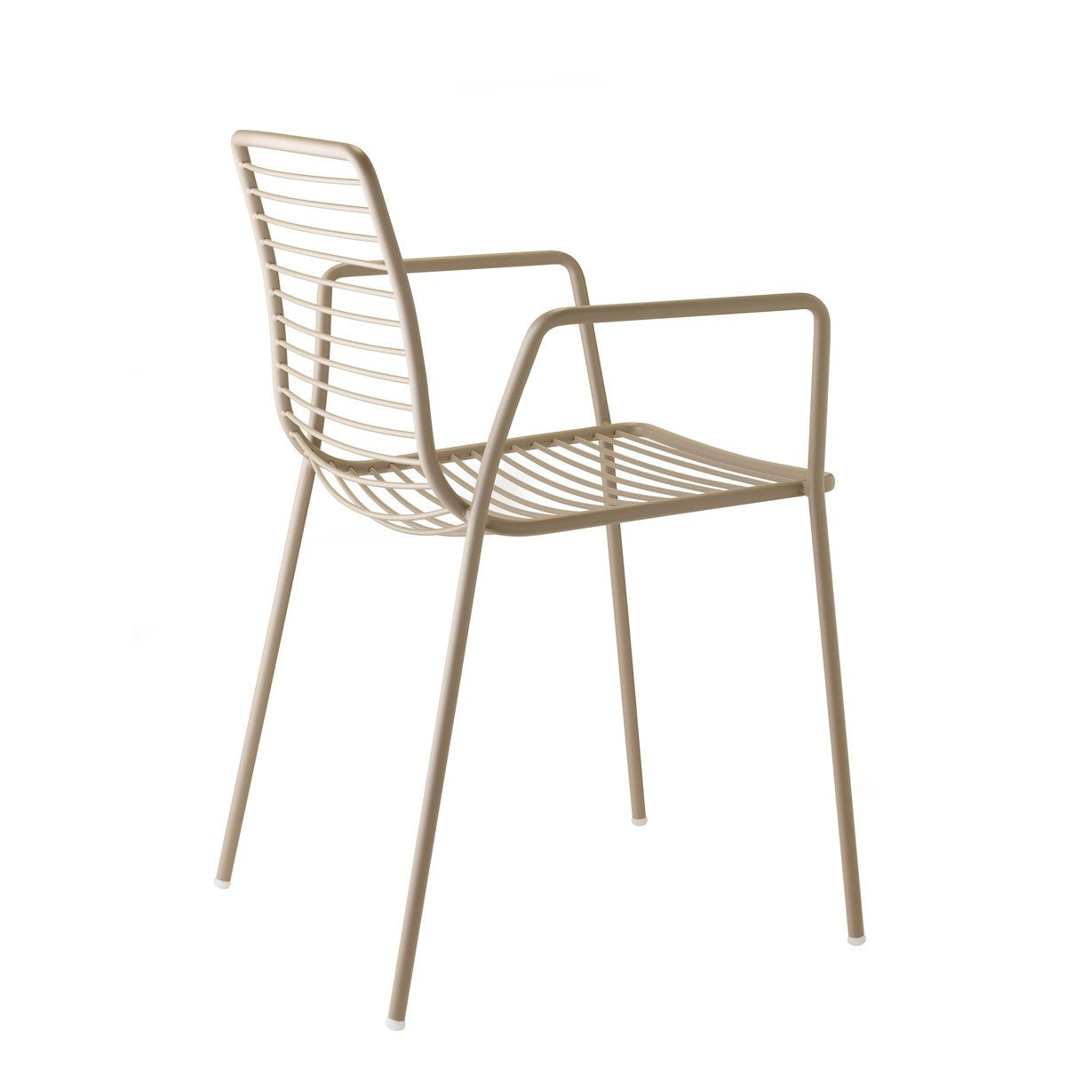 Gartenstuhl taupe Metall, Stuhl taupe Metall stapelbar, Metall Stuhl taupe, Gartenstuhl mit Armlehne