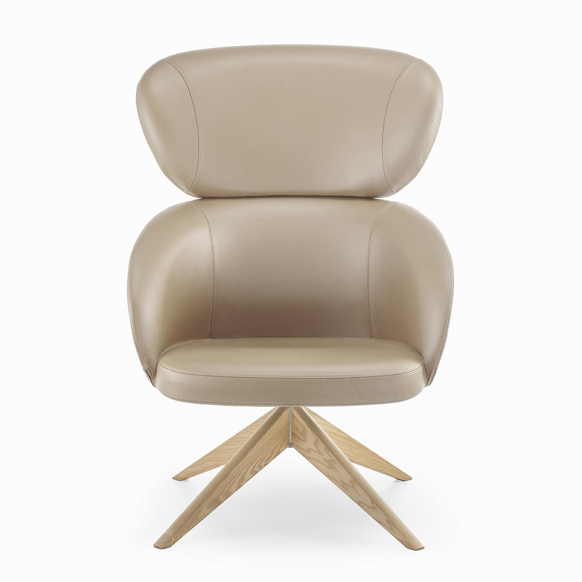 Sessel cognac Leder, Lounge-Sessel cognac drehbar