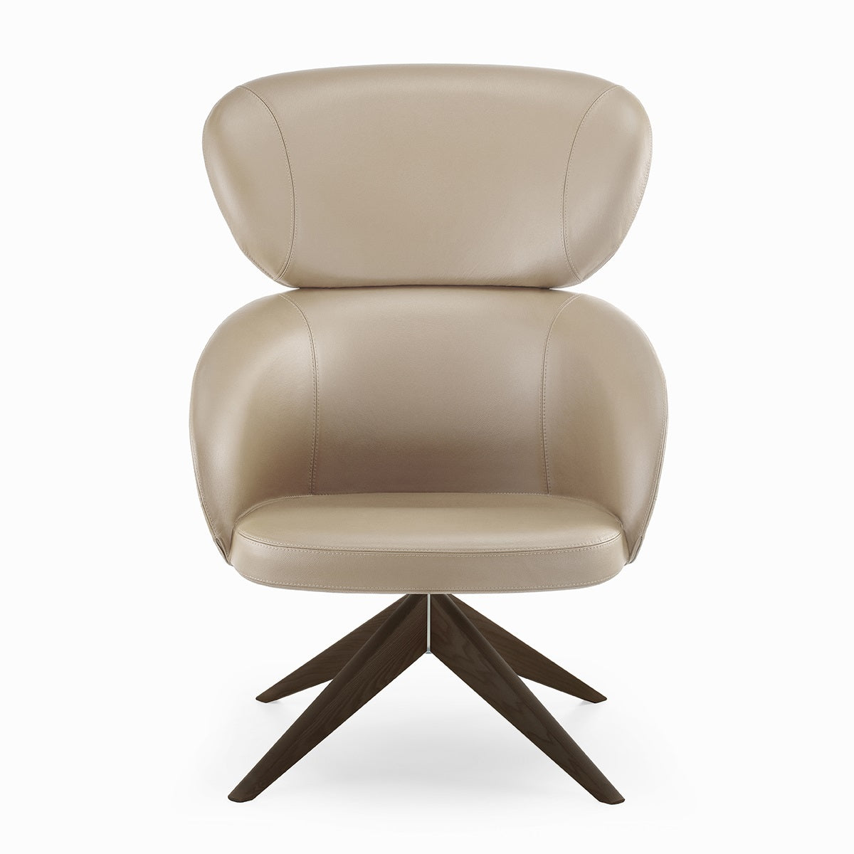 Sessel cognac Leder, Lounge-Sessel cognac drehbar