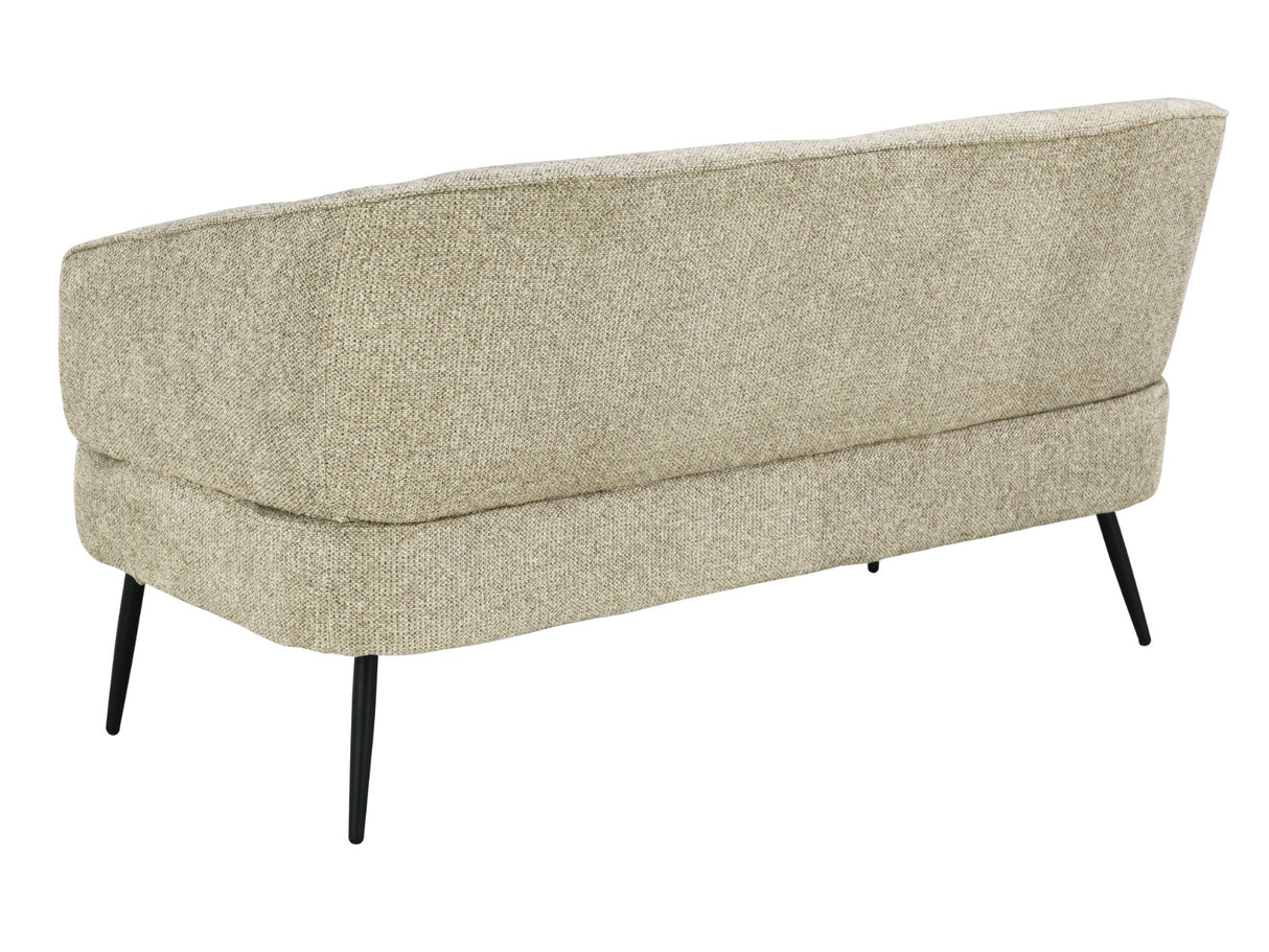Sofa beige, Sitzbank beige, Breite 140 cm