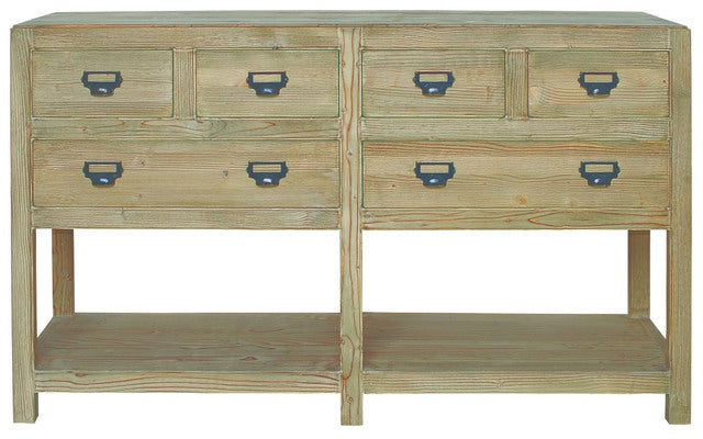 Sideboard Landhaus, Kommode Massivholz in vier Farben, Breite 150 cm