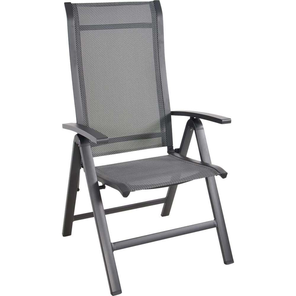 Hochlehner grau-anthrazit, Gartenstuhl anthrazit