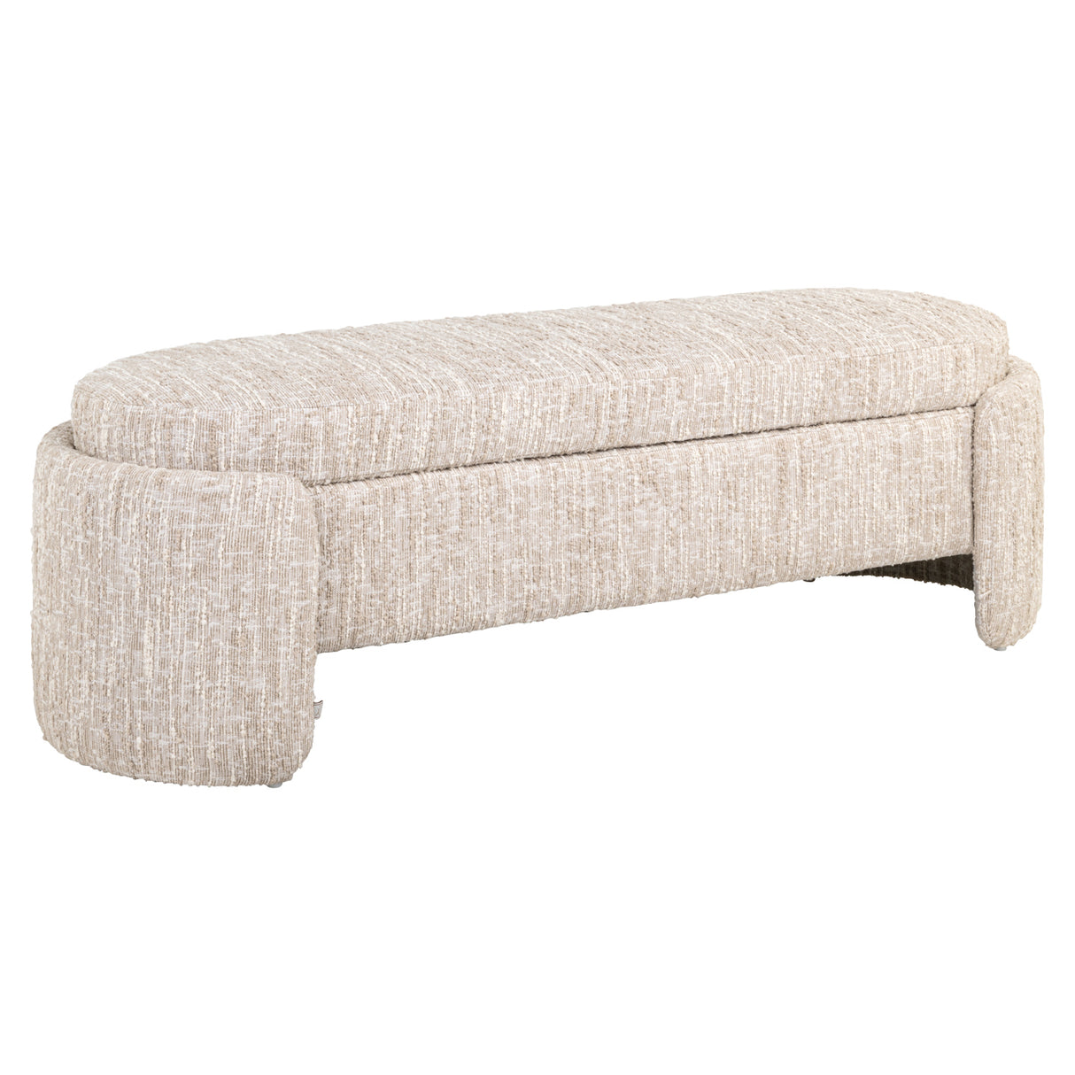 Sitzbank beige, Schlafzimmerbank beige, Breite 150 cm