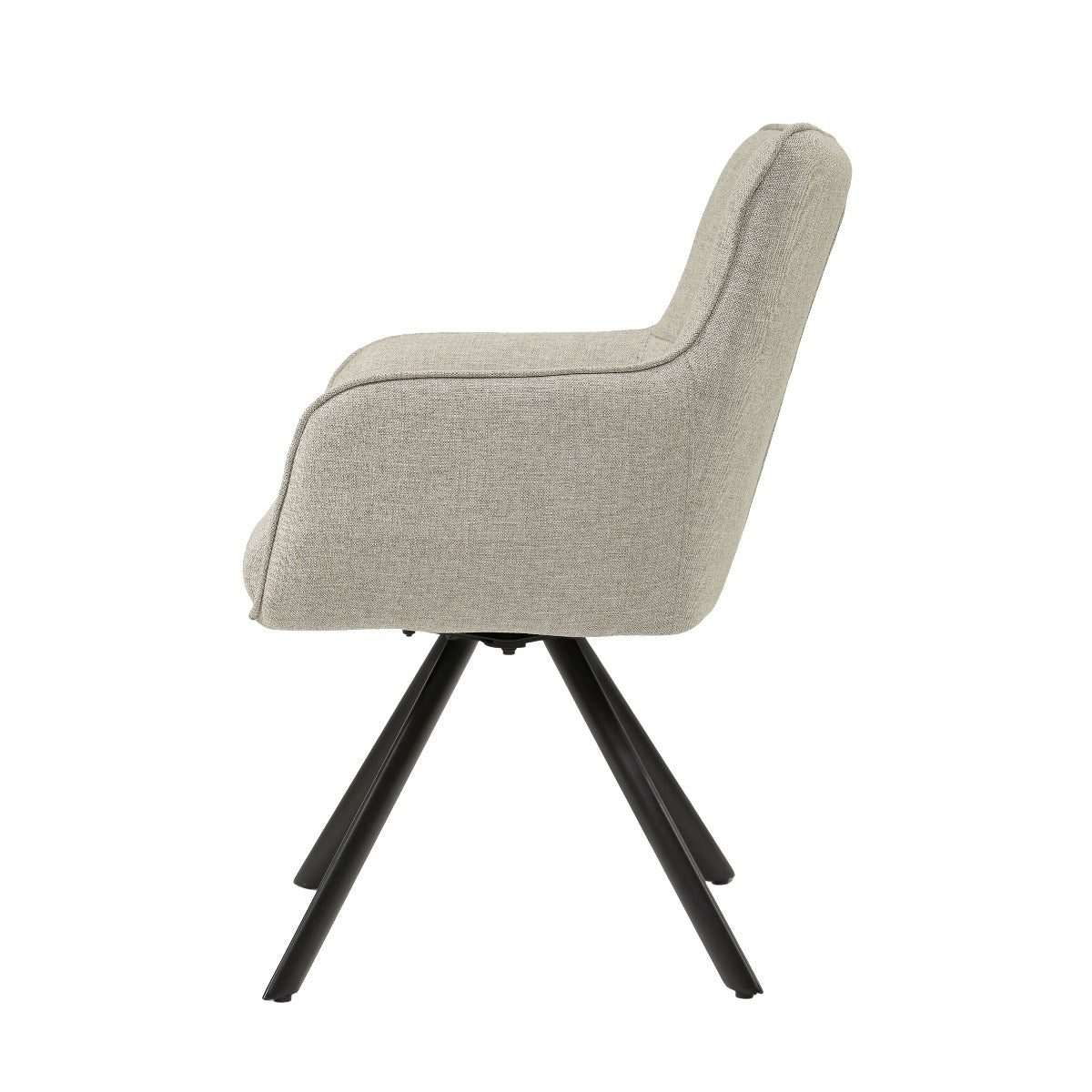 Stuhl Farbe Sand drehbar, Esszimmerstuhl drehbar, Stuhl Federkern, Breite 62 cm