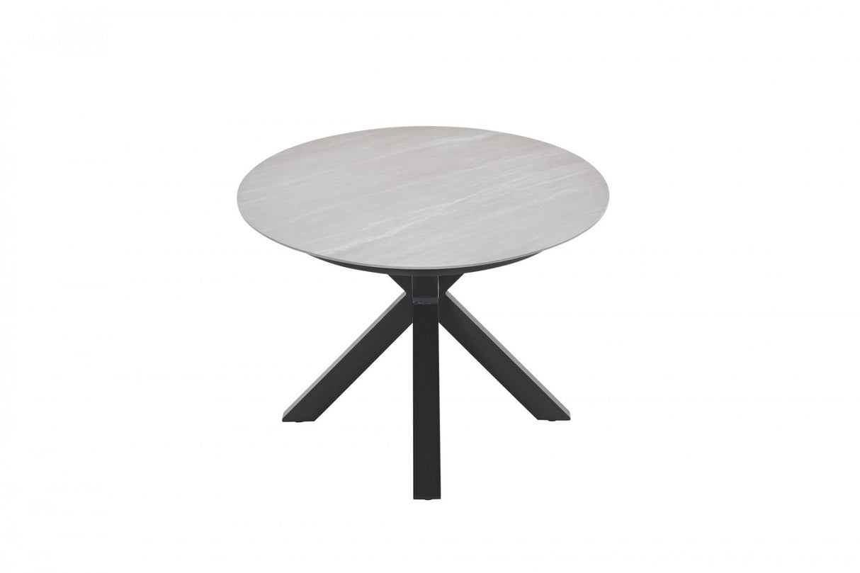 Gartentisch oval grau-taupe, Gartentisch Keramik-Verbundstoff anthrazit, Länge 230 cm