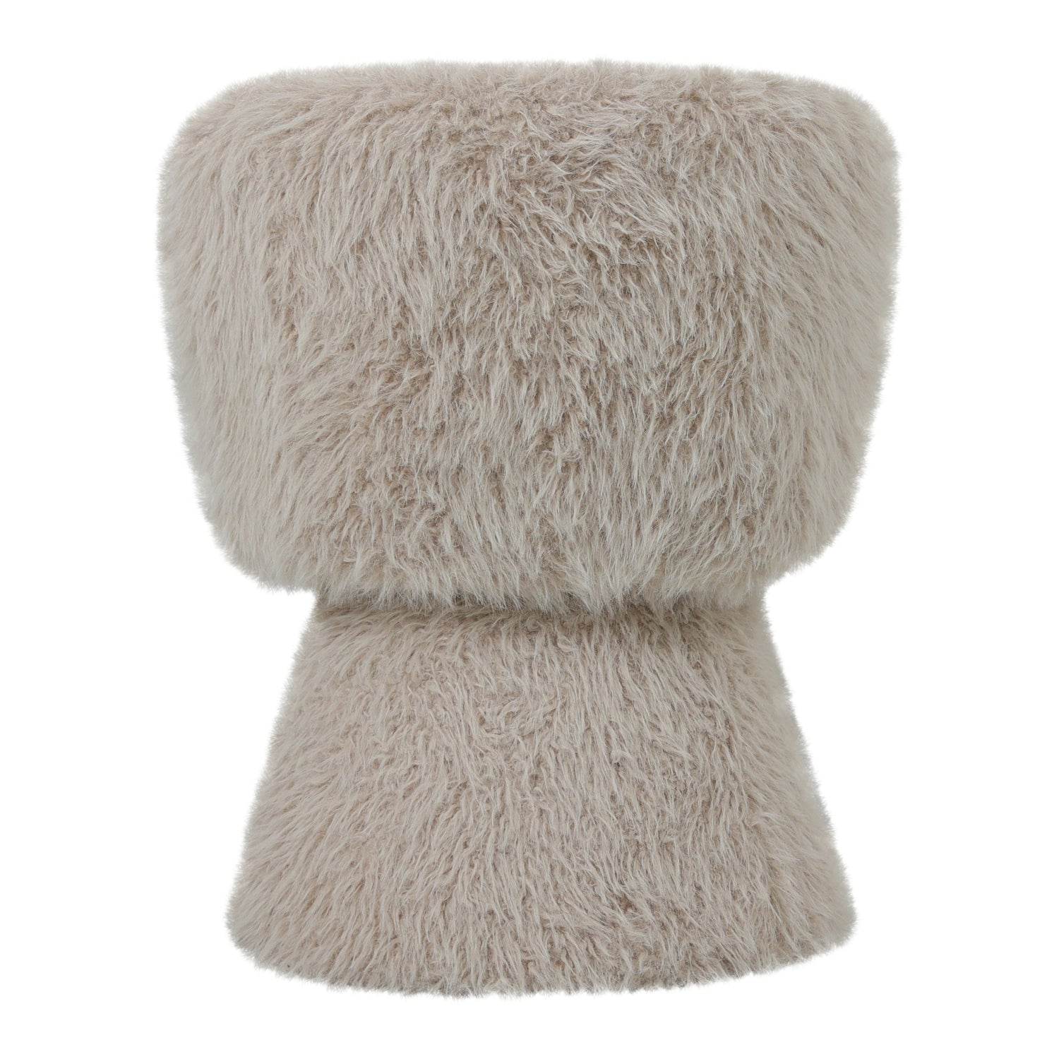 Stuhl beige Felloptik, Esszimmerstuhl beige
