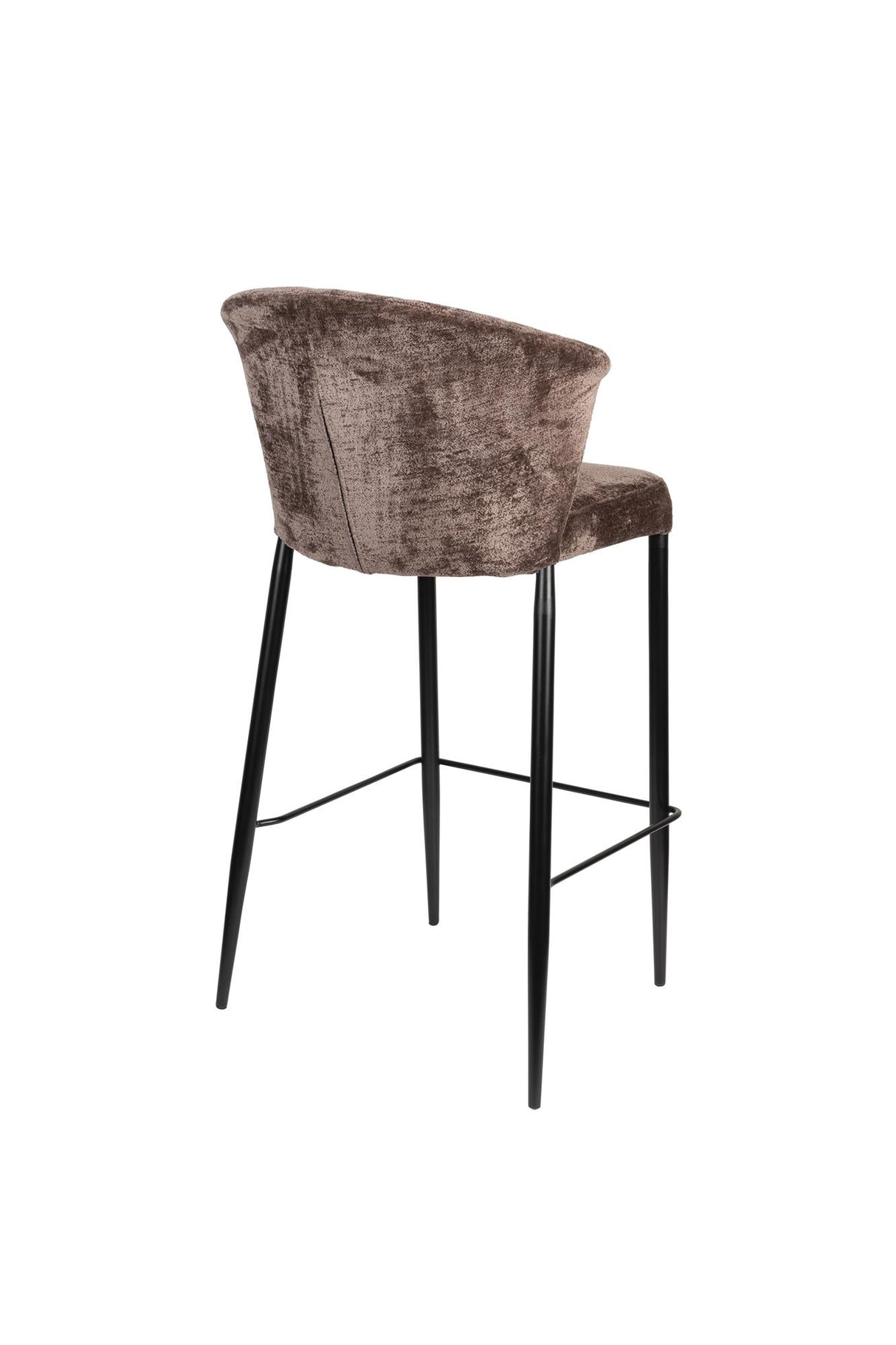 Barstuhl taupe, Barstuhl gepolstert taupe, Sitzhöhe 73 cm