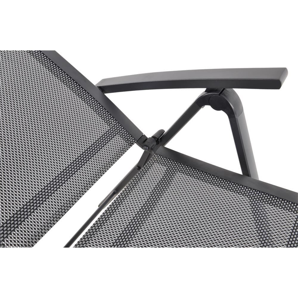 Hochlehner grau-anthrazit, Gartenstuhl anthrazit