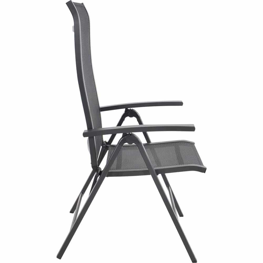 Hochlehner grau-anthrazit, Gartenstuhl anthrazit