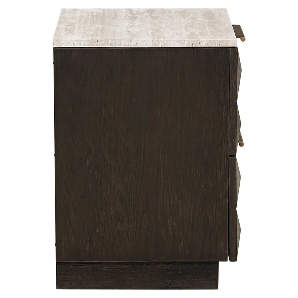 Nachtisch braun, Beistelltisch braun, Höhe 62 cm