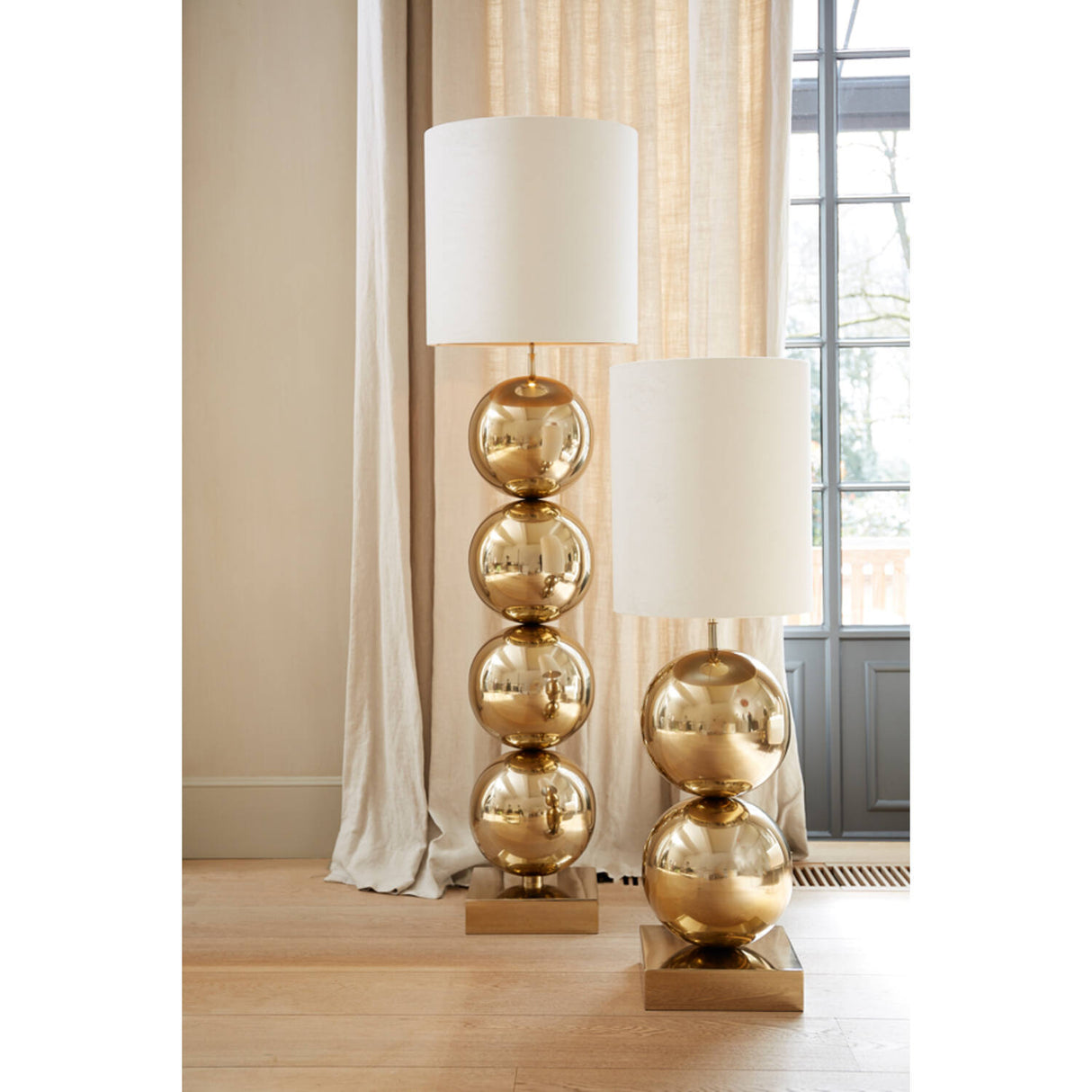 Tischleuchte Gold, Lampenfuß Gold für eine Tischlampe mit Lampenschirm, Tischlampe Gold, Höhe 140-185 cm