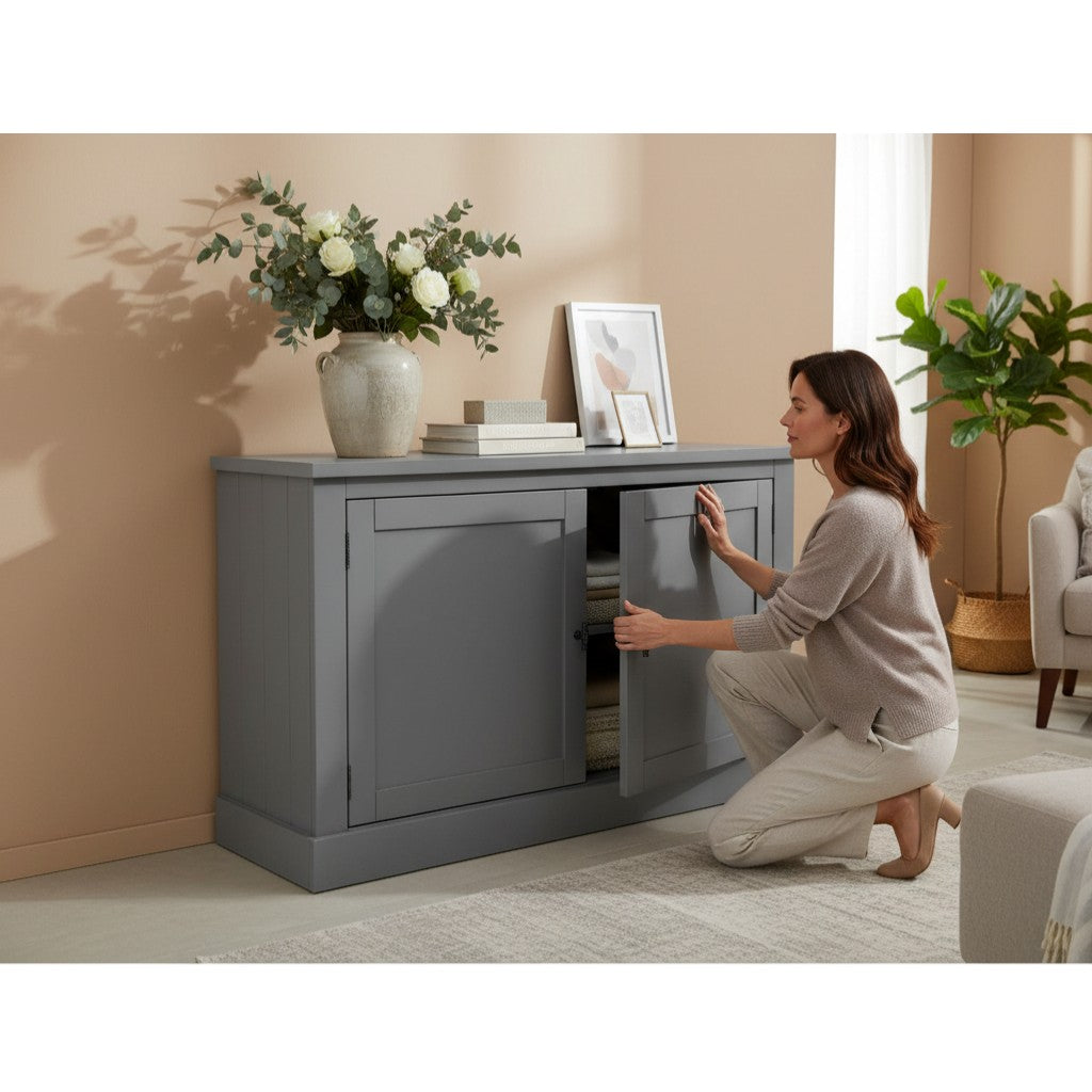 Sideboard grau, Anrichte grau, Breite 120 cm