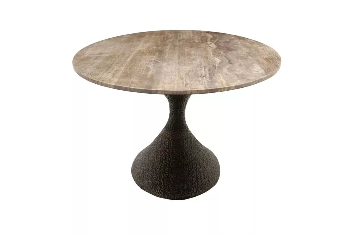 Esstisch Travertin-Tischplatte, Esstisch oval, Länge 235 cm
