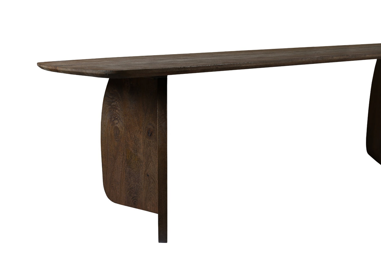 Tisch braun Holz massiv, Esstisch braun Holz, Länge 220 cm