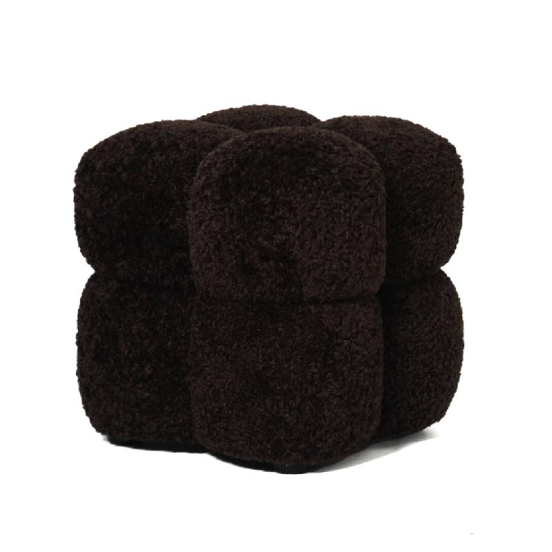 Hocker braun, Hocker braun, Maße 45x45 cm